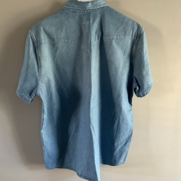 Levi's Blue Denim Men's Shirt - Picture 4 of 5